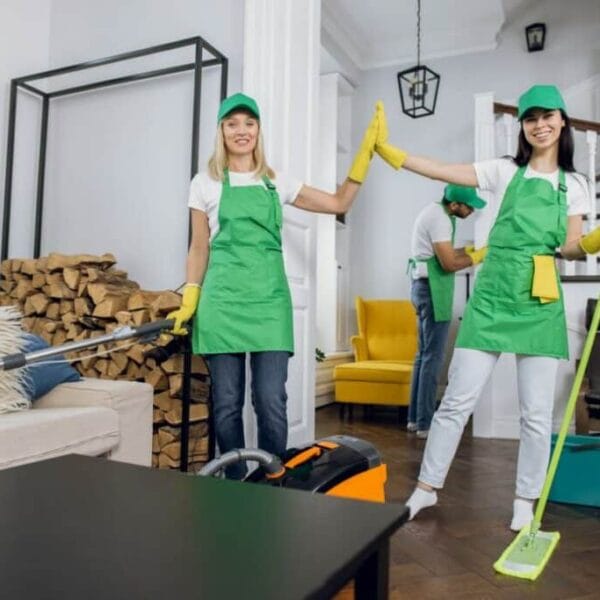Cleaning a New Apartment from Contractor